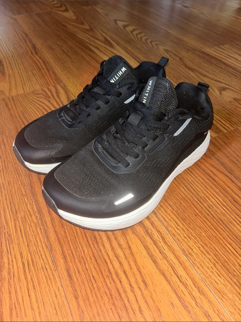 WHITIN Women's Wide Toe Box Road Running Athletic Flawless Shoes 83 Wide Black